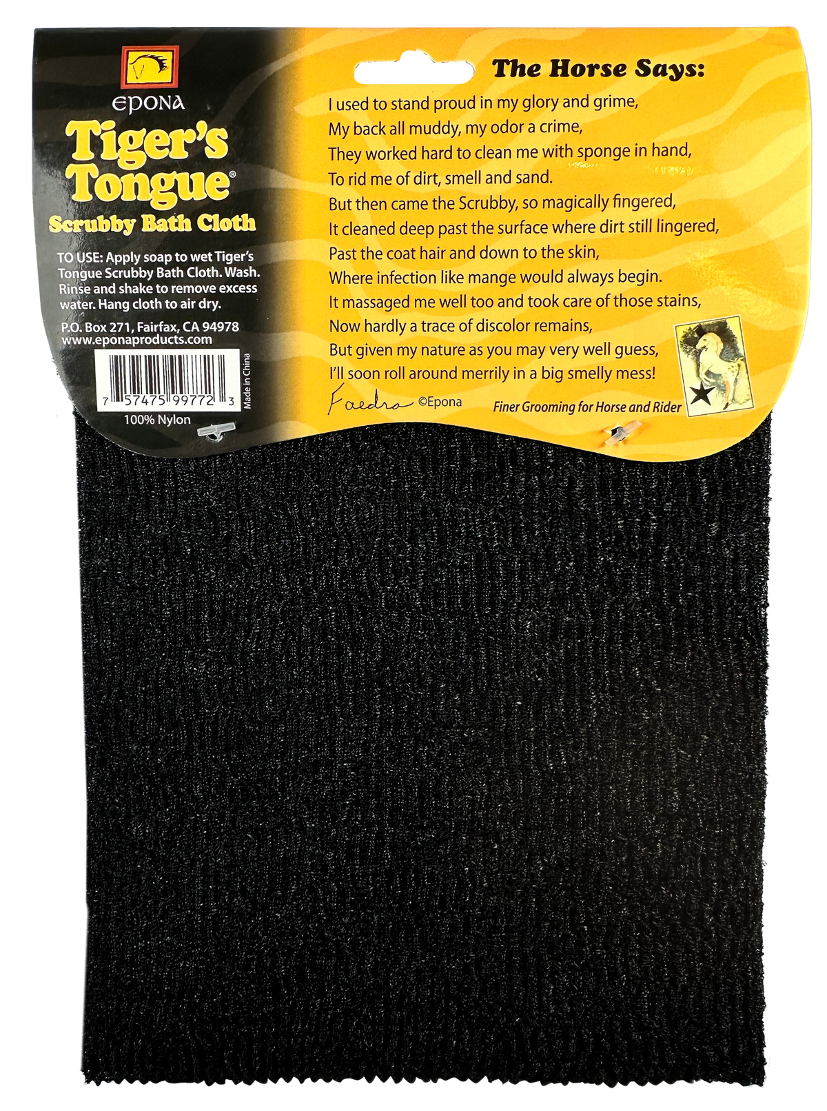 Epona Tigers Tongue Scrubby Bath Cloth