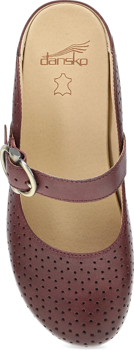 Dansko Blaire Leather Clog Sangria