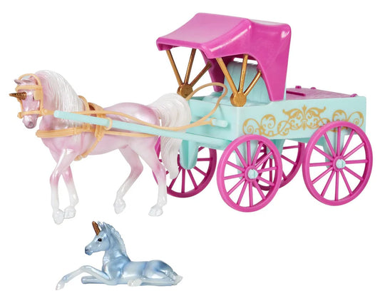 Breyer Stablemates Unicorn Magic Carriage Playset