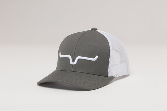 Kimes Ranch Weekly Trucker Charcoal/White