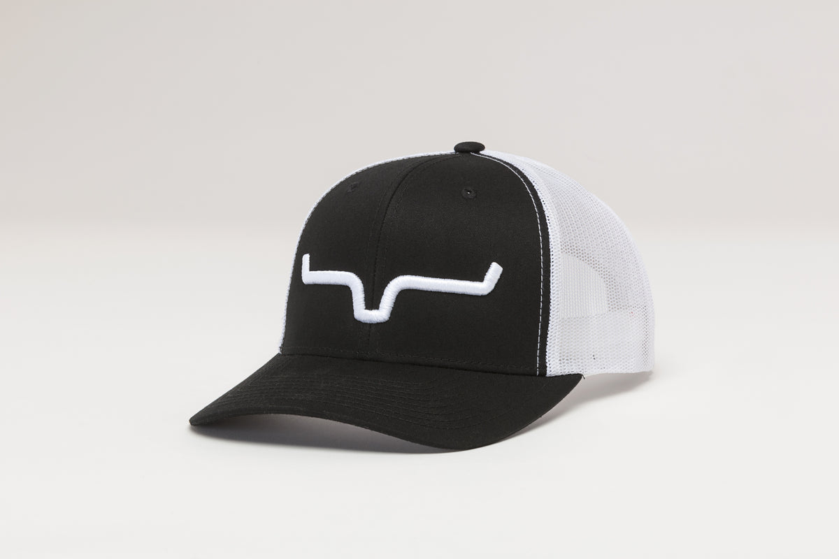 Kimes Ranch Weekly Trucker Black/White
