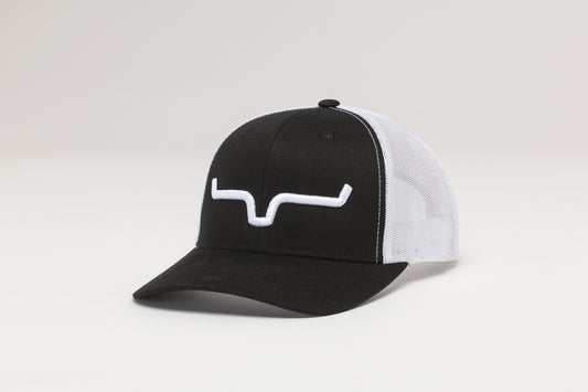 Kimes Ranch Weekly Trucker Black/White