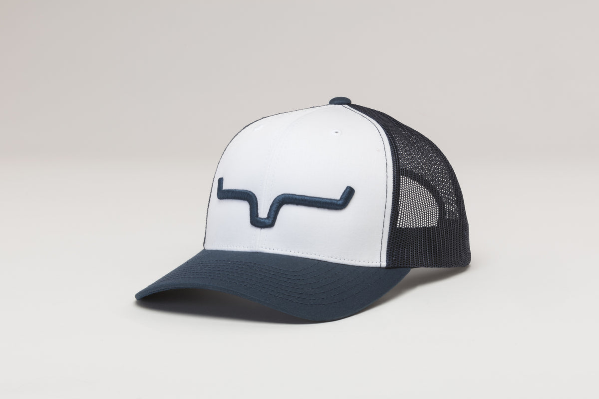 Kimes Ranch Weekly Trucker White/Navy