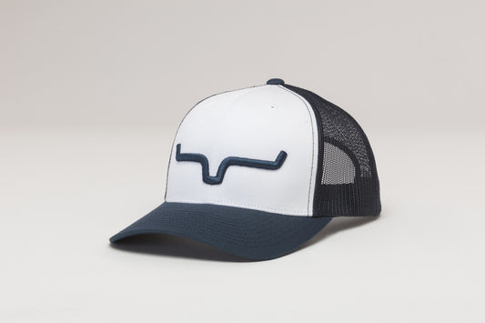 Kimes Ranch Weekly Trucker White/Navy