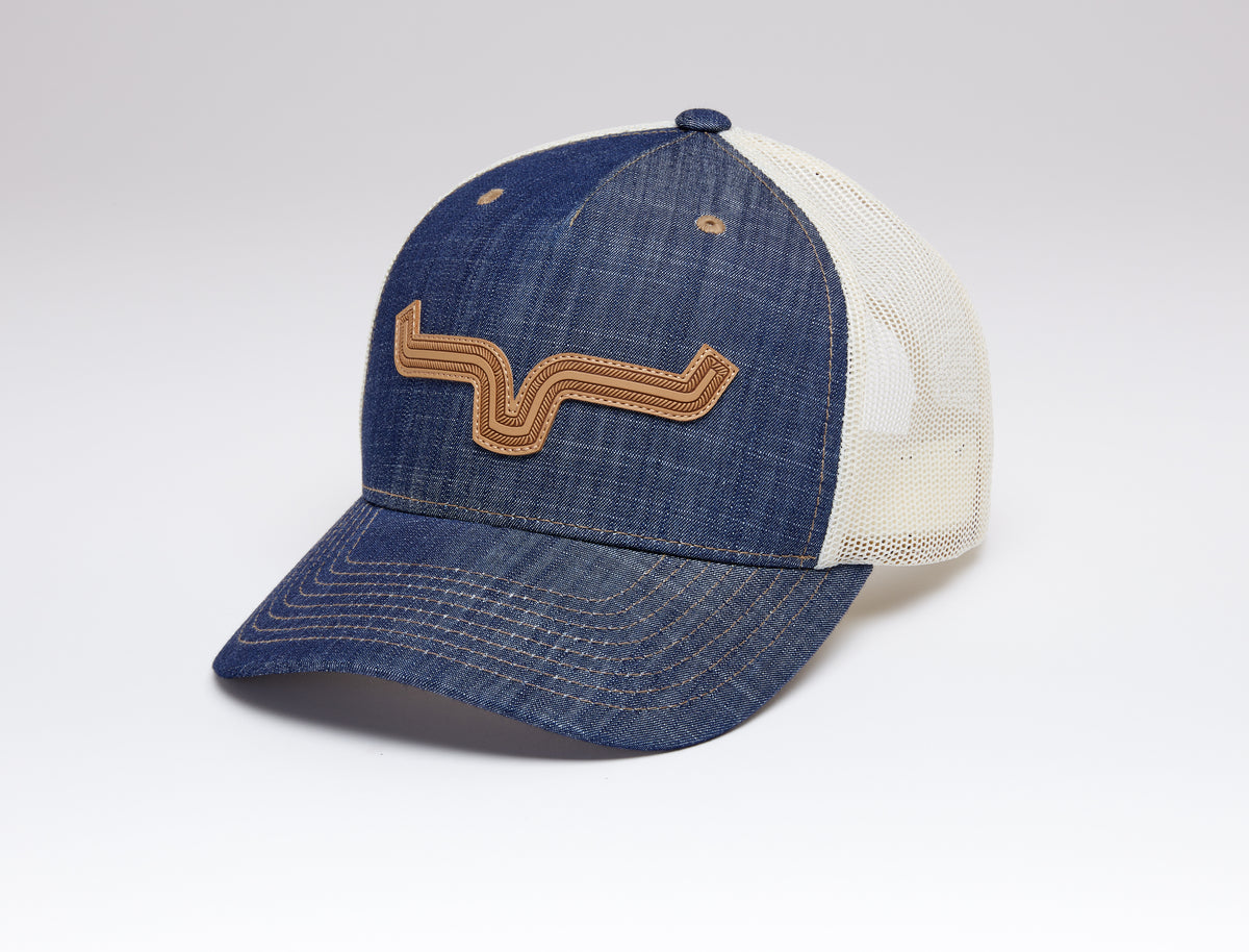 Kimes Ranch Roped LP Trucker Hat Denim