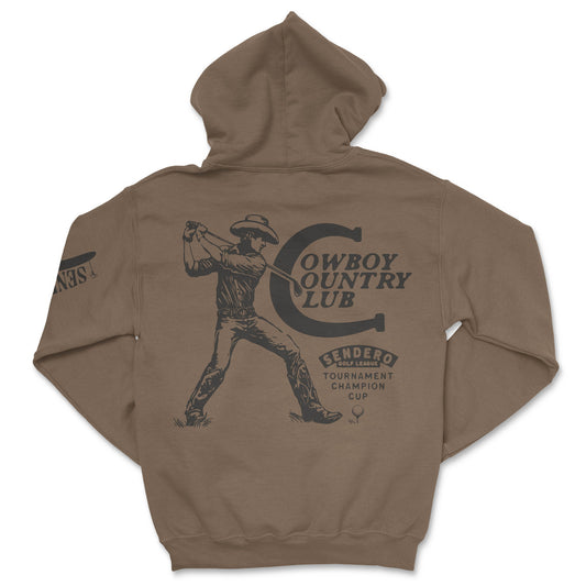 Sendero Cowboy Country Club Hoodie Light Brown