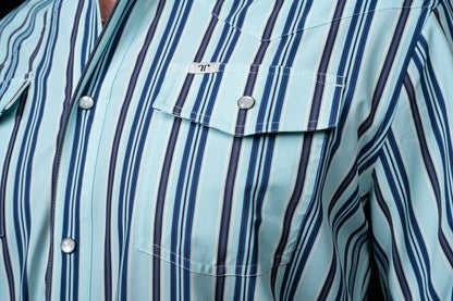 Ferrell The Jackson Long Sleeve Snap Blue