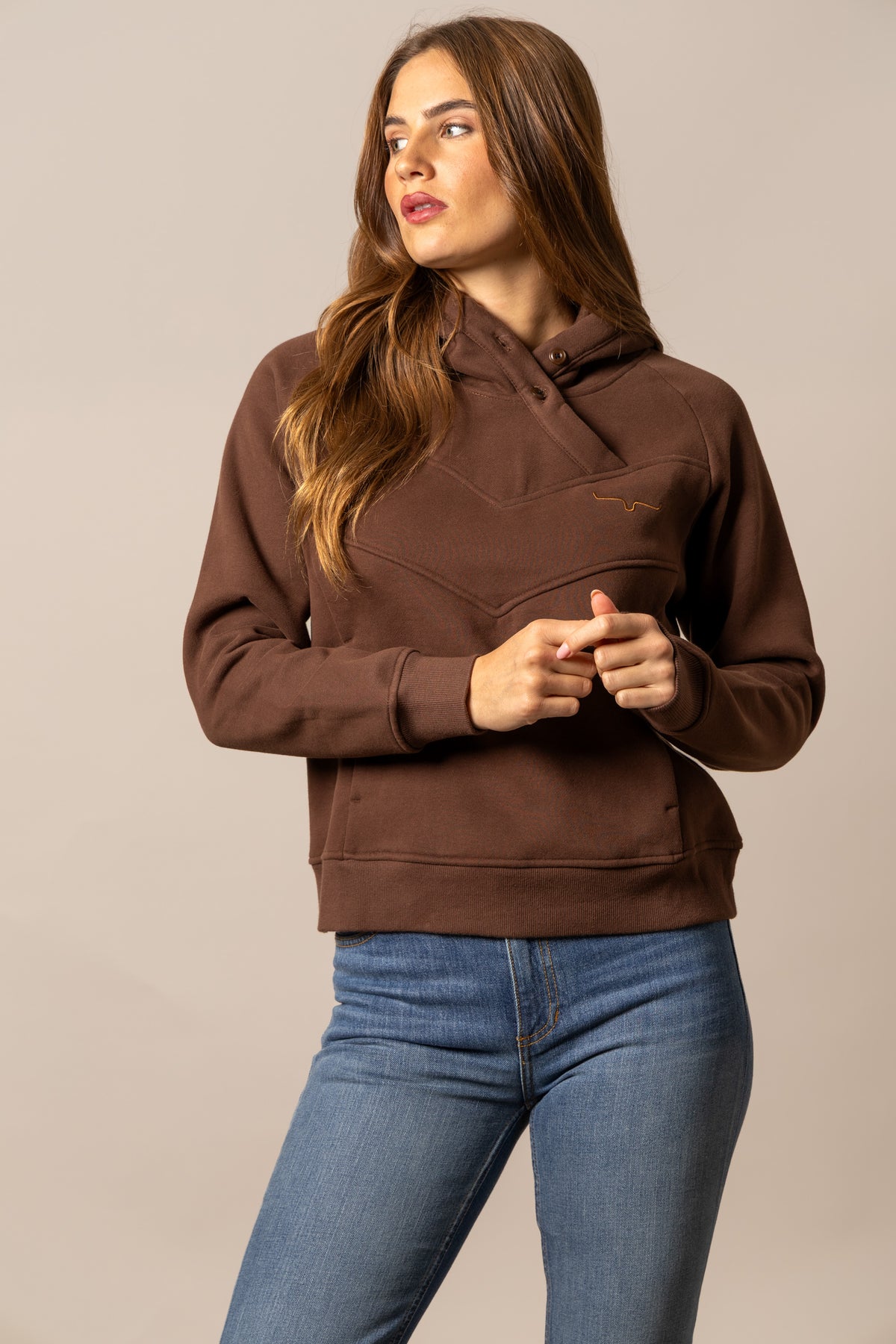Kimes Ranch Ella Hoodie Brown