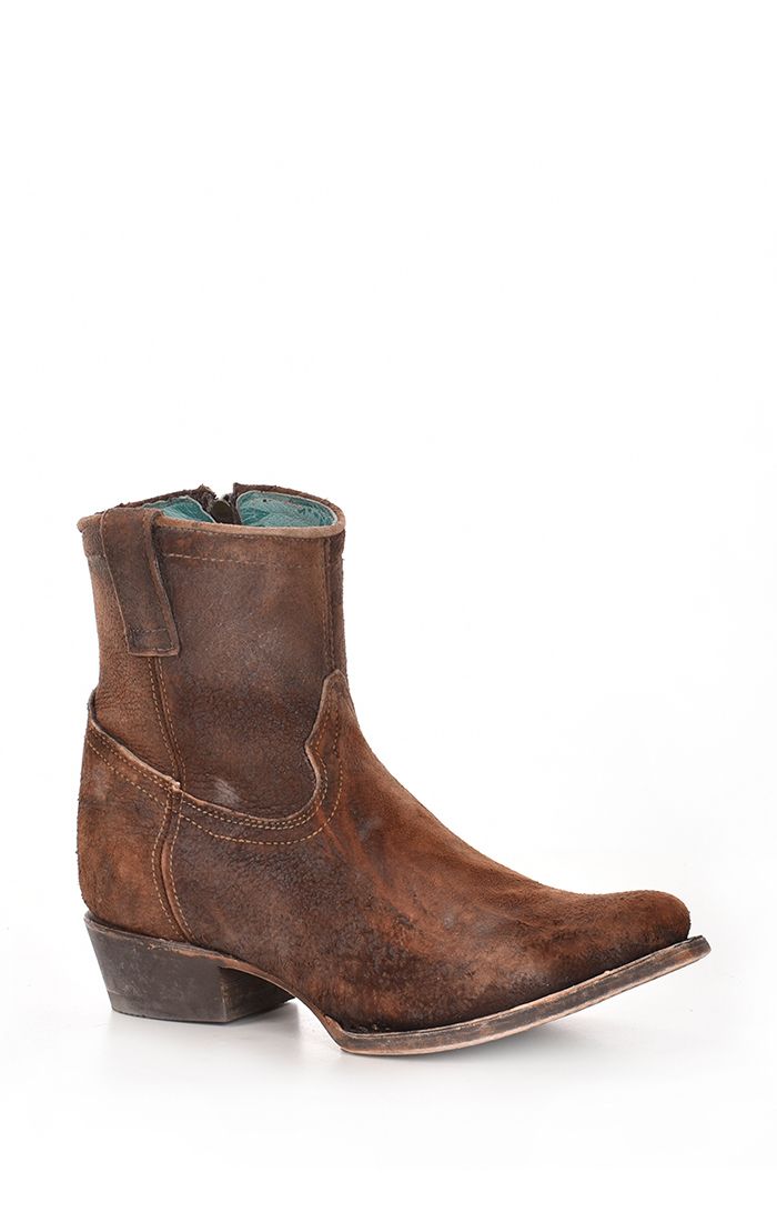 Corral Choclate Lamb Bootie