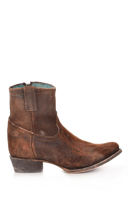 Corral Choclate Lamb Bootie