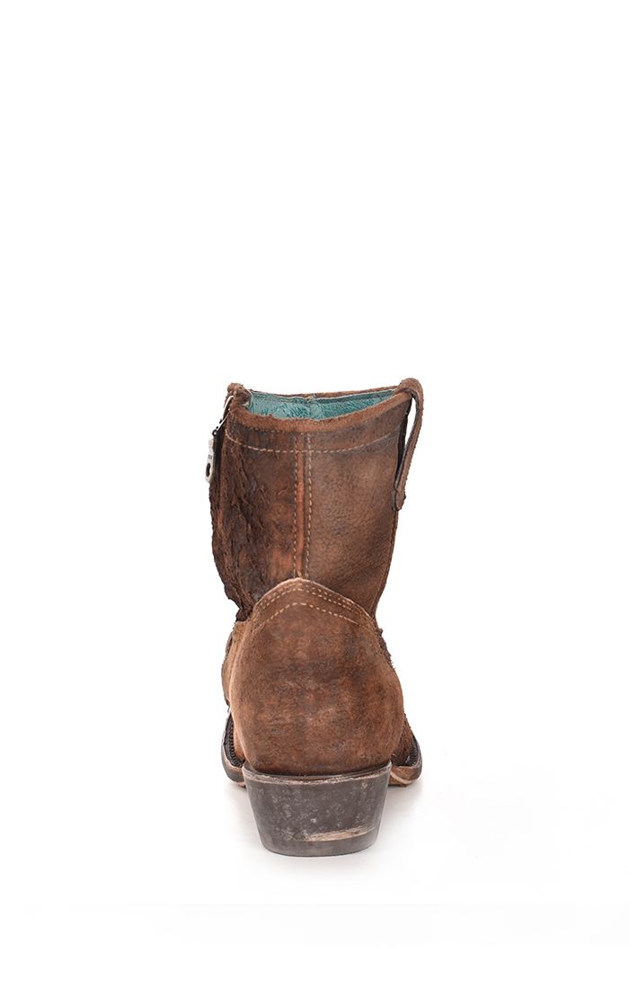 Corral Choclate Lamb Bootie
