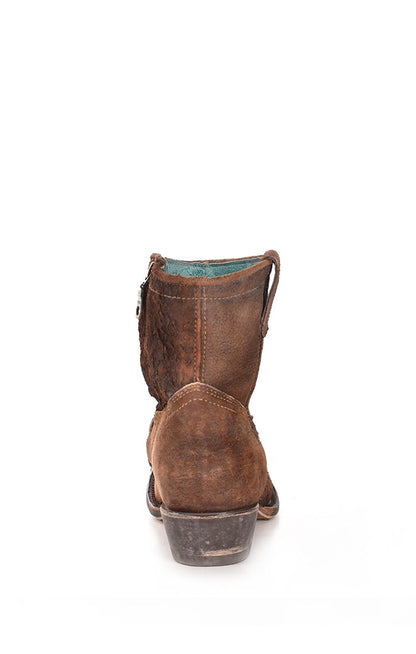 Corral Choclate Lamb Bootie