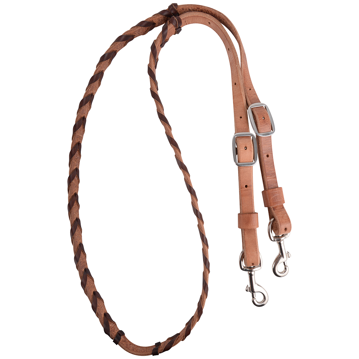 Martin Barrel Reins with Chocolate Lace