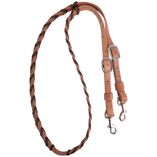 Martin Barrel Reins with Chocolate Lace