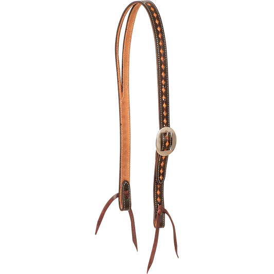 Martin Ranahan Headstall with Dark Framed Diamond Tooling