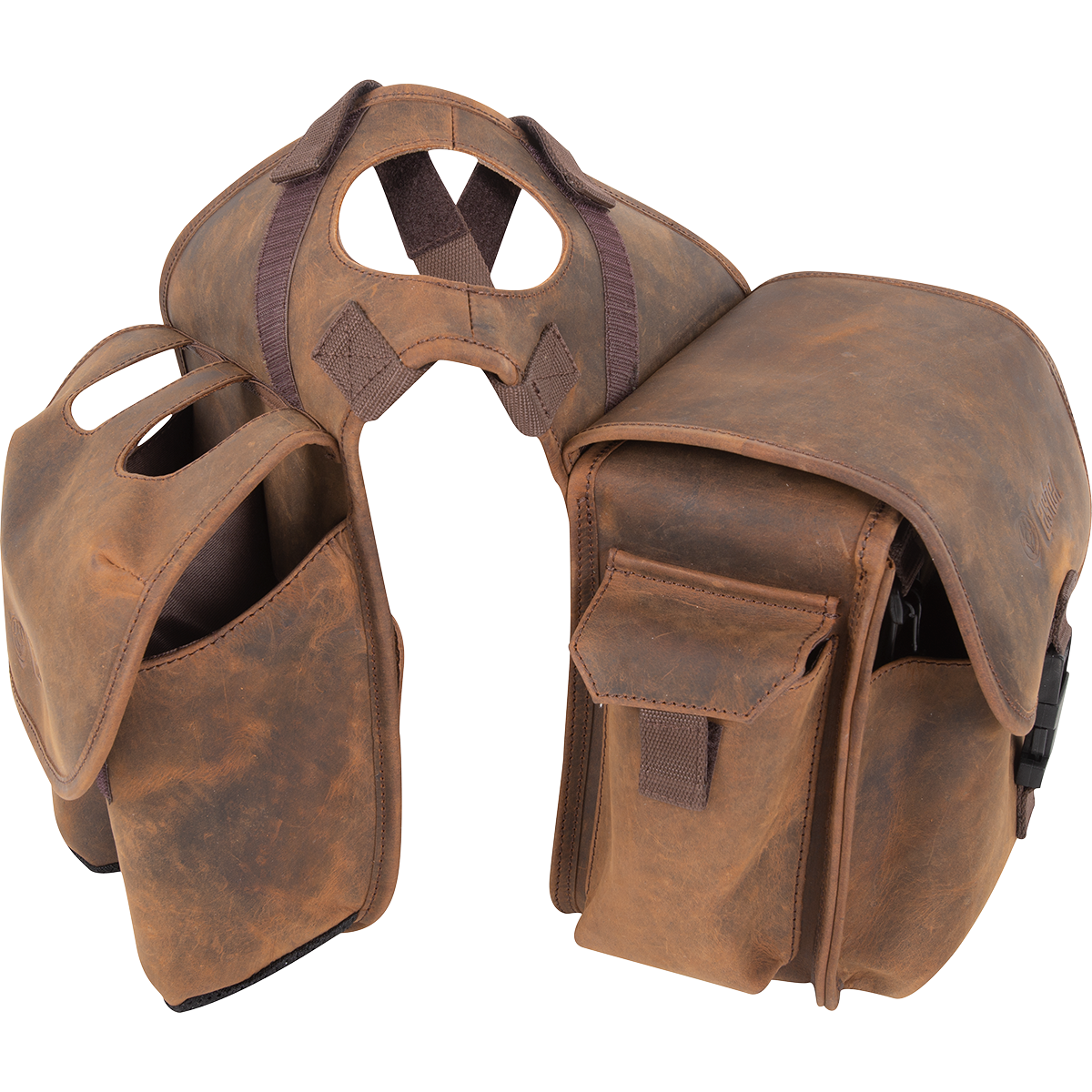 Cashel Distressed Leather Medium Horn Bag