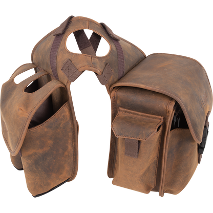Cashel Distressed Leather Medium Horn Bag