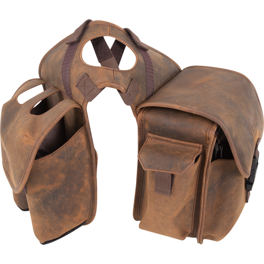 Cashel Distressed Leather Medium Horn Bag