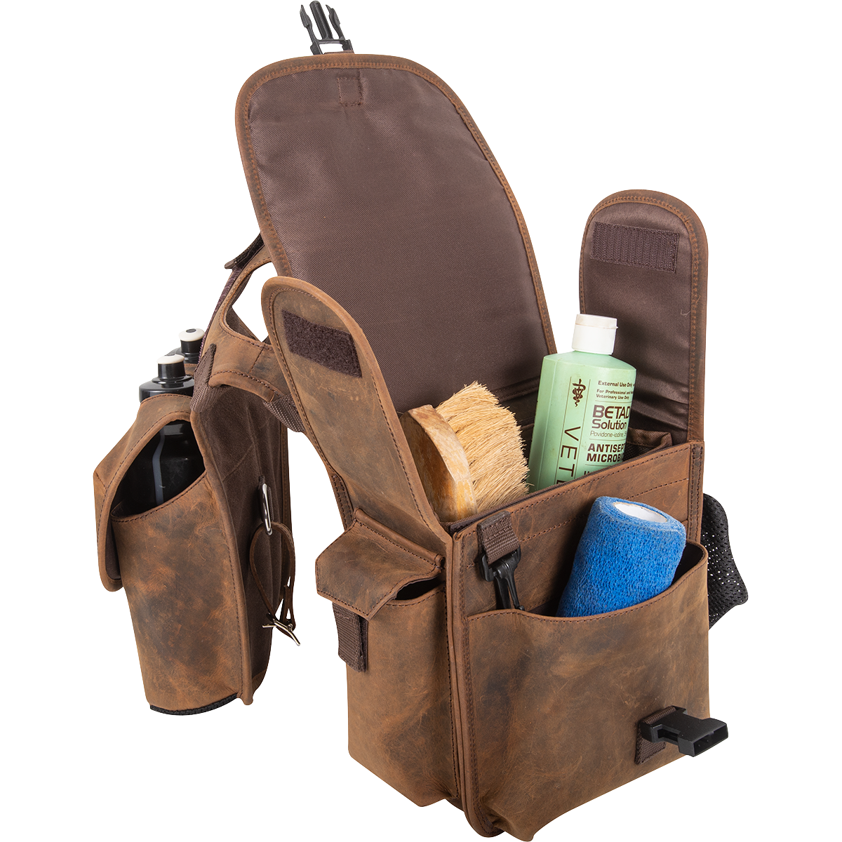 Cashel Distressed Leather Medium Horn Bag