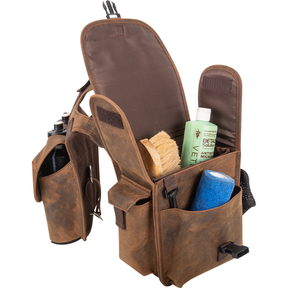 Cashel Distressed Leather Medium Horn Bag