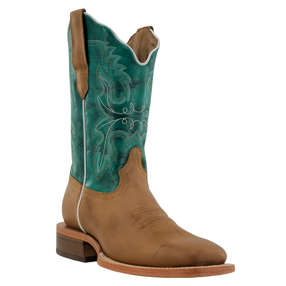 R Watson Khaki Tan Goat/ Turquoise