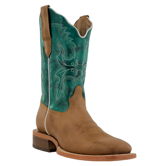 R Watson Khaki Tan Goat/ Turquoise