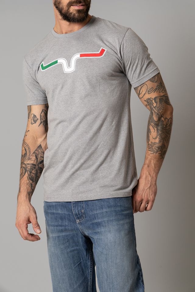 Kimes Ranch Semana Tee Grey Heather