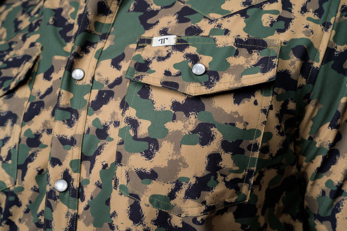 Ferrell Camo Short Sleeve Snap Shirt