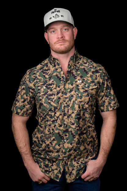 Ferrell Camo Short Sleeve Snap Shirt