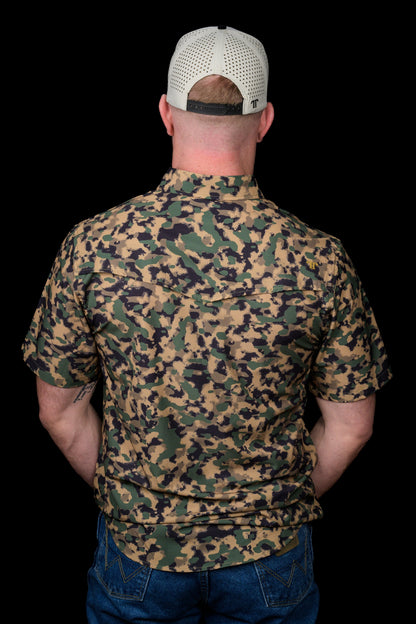 Ferrell Camo Short Sleeve Snap Shirt