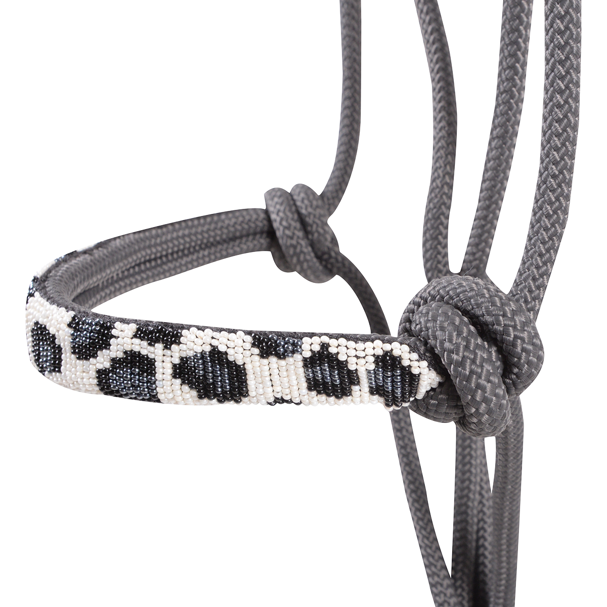 Cashel Beaded Wave Rope Halter with 9' Lead