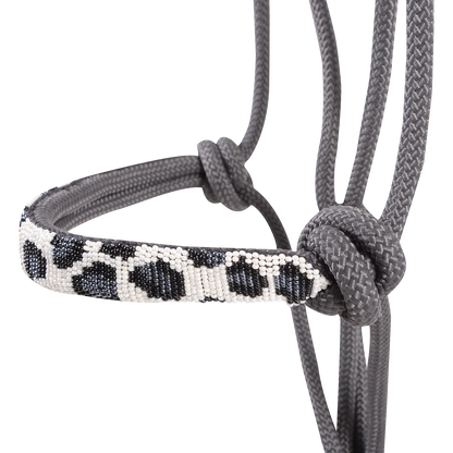 Cashel Beaded Wave Rope Halter with 9' Lead