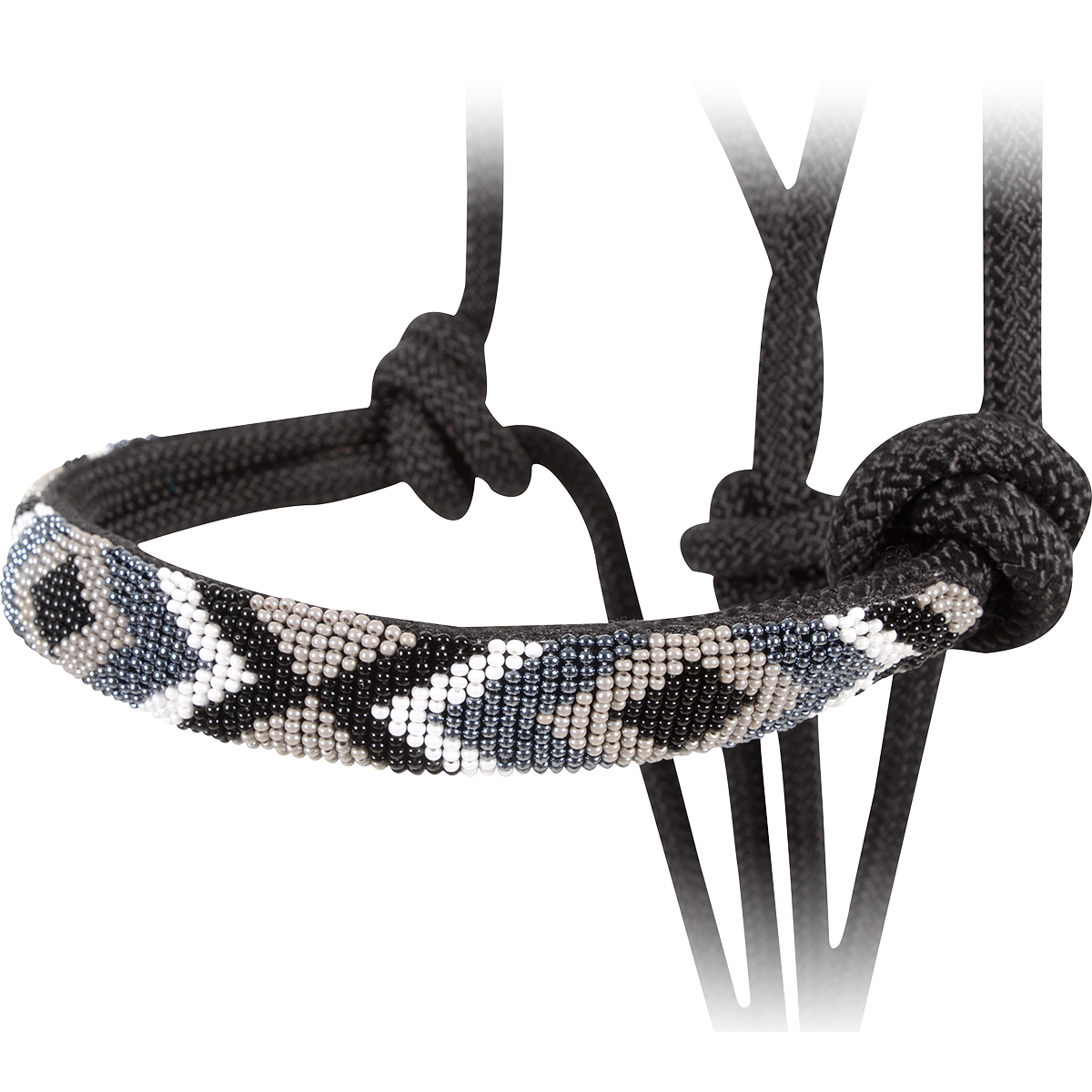 Cashel Beaded Wave Rope Halter with 9' Lead