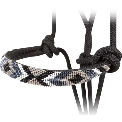 Cashel Beaded Wave Rope Halter with 9' Lead