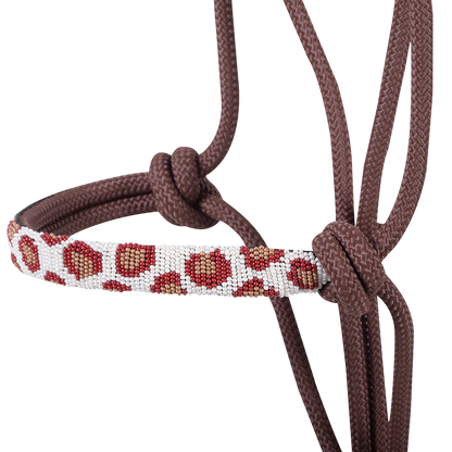 Cashel Beaded Wave Rope Halter with 9' Lead