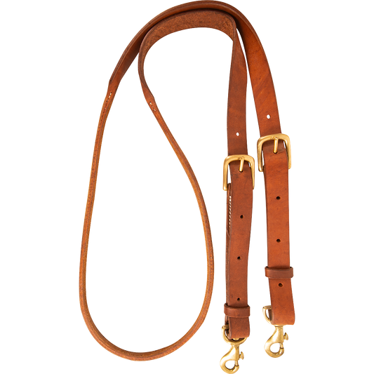 Cashel Adjustable Rolled Leather Barrel Rein