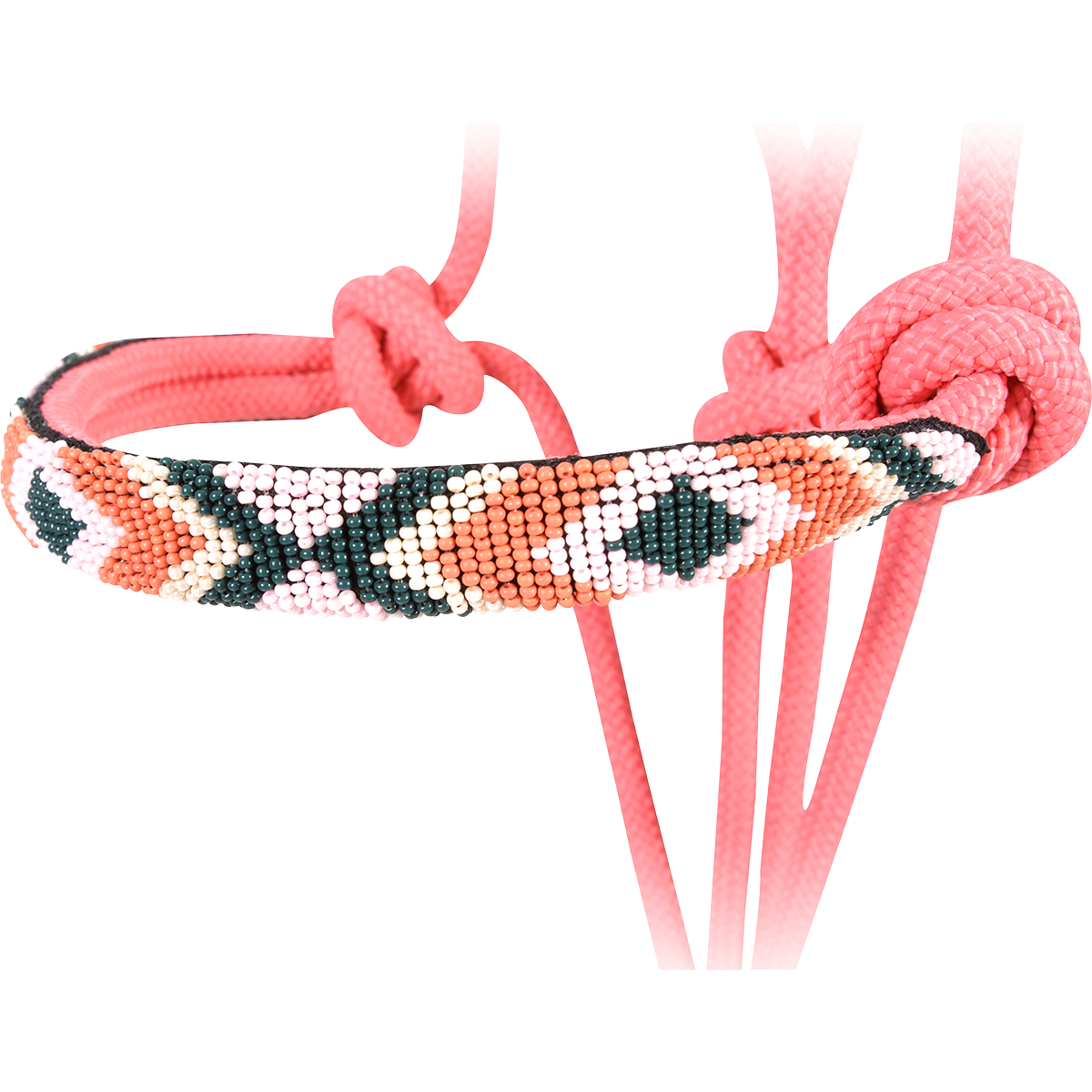 Cashel Beaded Wave Rope Halter with 9' Lead