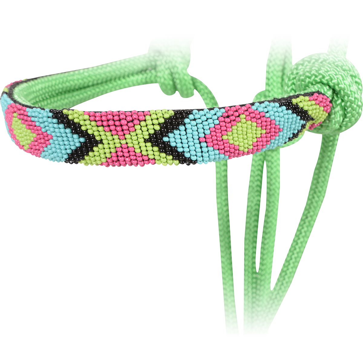 Cashel Beaded Wave Rope Halter with 9' Lead