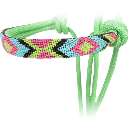 Cashel Beaded Wave Rope Halter with 9' Lead