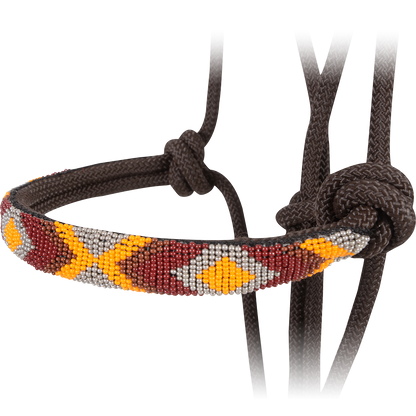Cashel Beaded Wave Rope Halter with 9' Lead