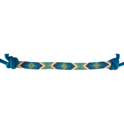 Cashel Beaded Wave Rope Halter with 9' Lead