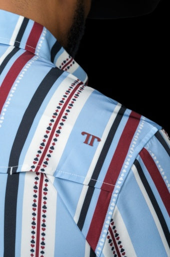 Ferrell The Ace Long Sleeve Snap Shirt Blue