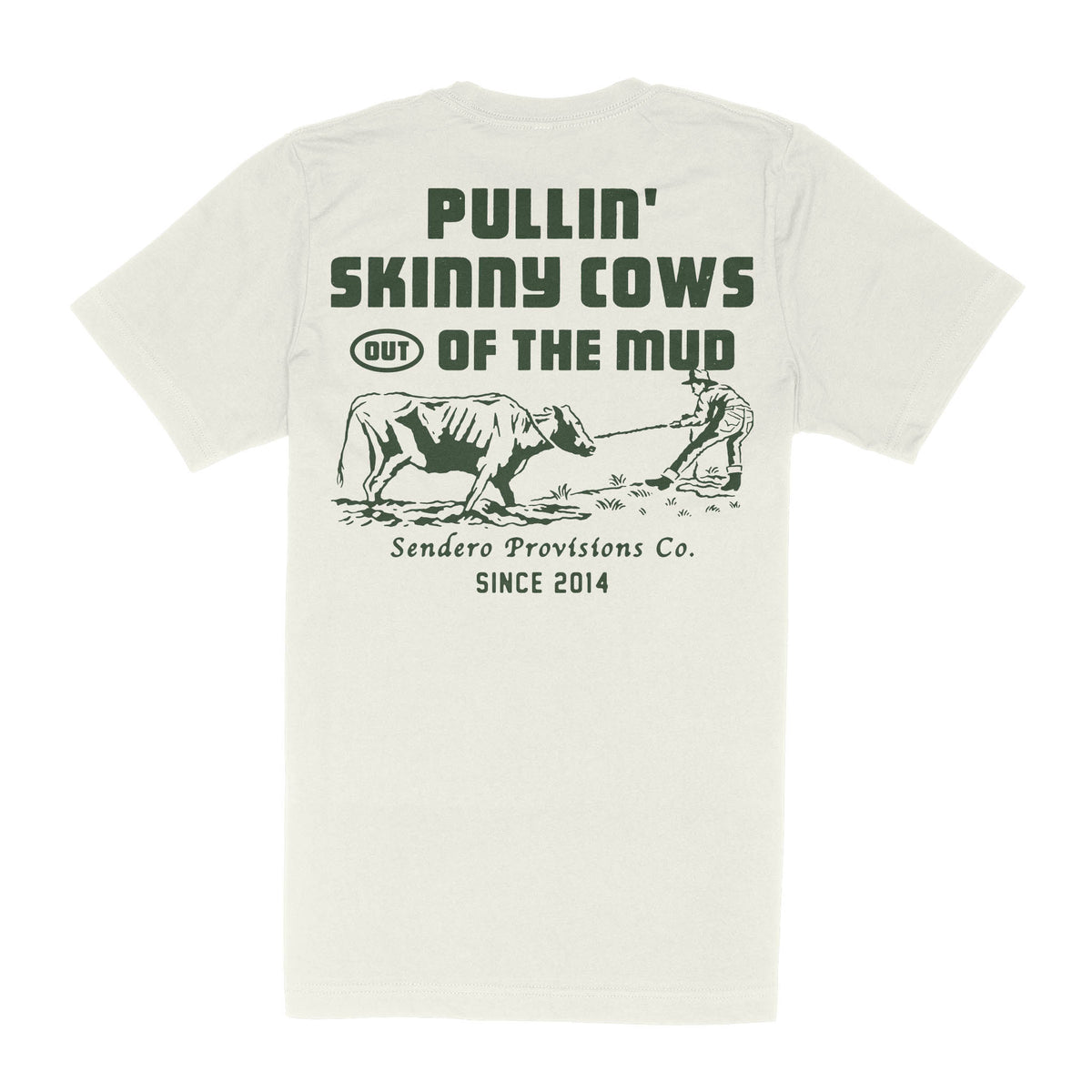 Sendero Skinny Cows Tee Vintage White