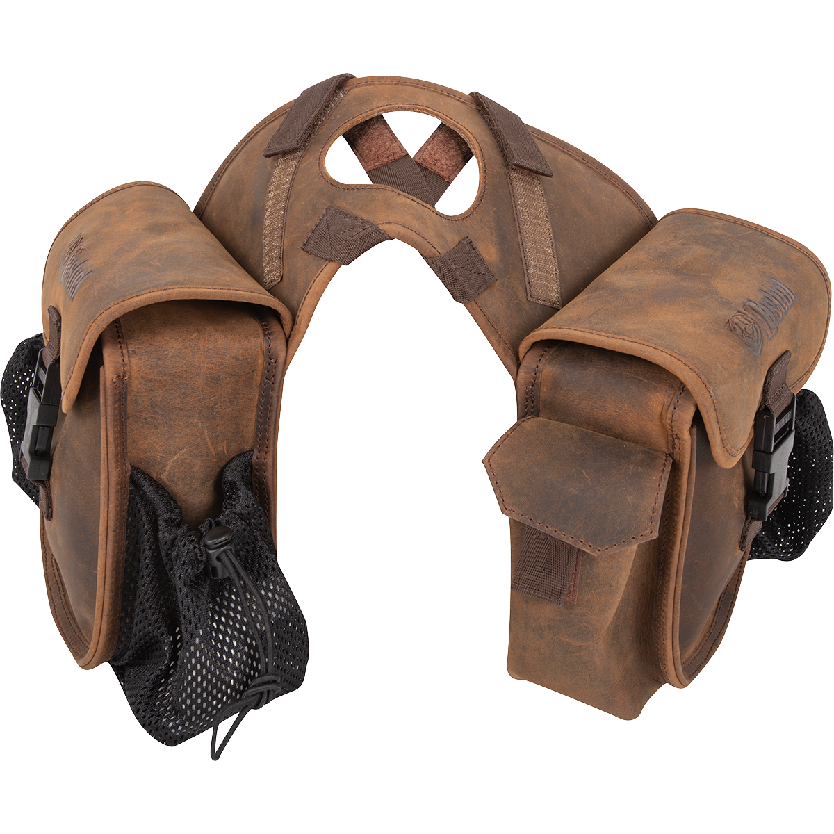 Cashel Small Distressed Leather Horn Bag