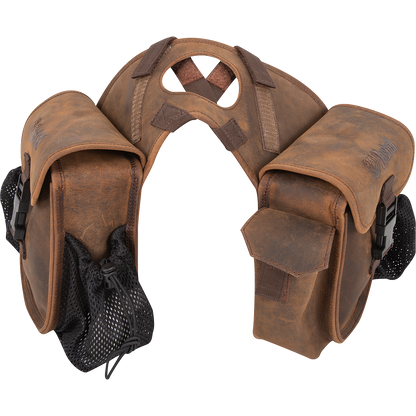 Cashel Small Distressed Leather Horn Bag