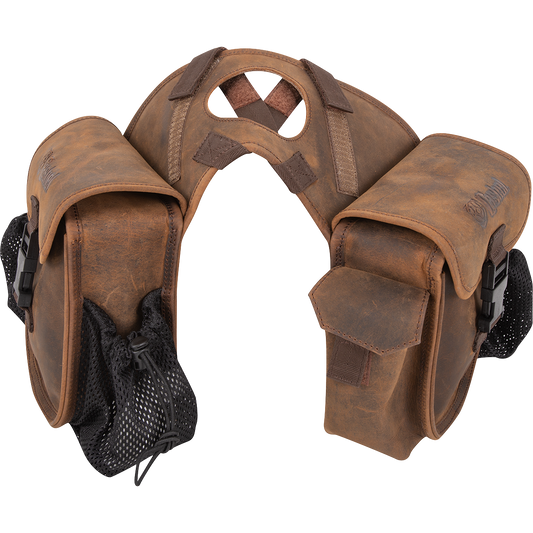 Cashel Small Distressed Leather Horn Bag