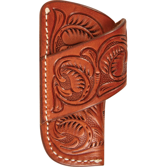 Martin Horizontal Pouch Knife Sheath with Floral Tooling