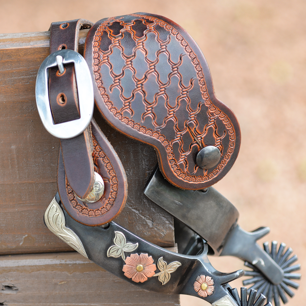 Martin Tombstone Weathered Antique Spur Straps