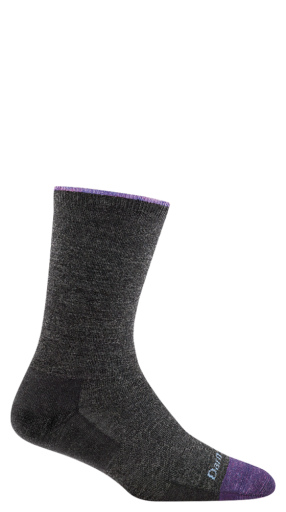 Darn Tough Solid Basic Crew Lightweight Charcoal
