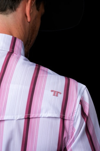 Ferrell The Tristan Long Sleeve Snap Shirt Pink